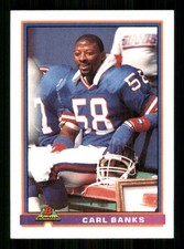 1991 Bowman #373 Carl Banks New York Giants 59175