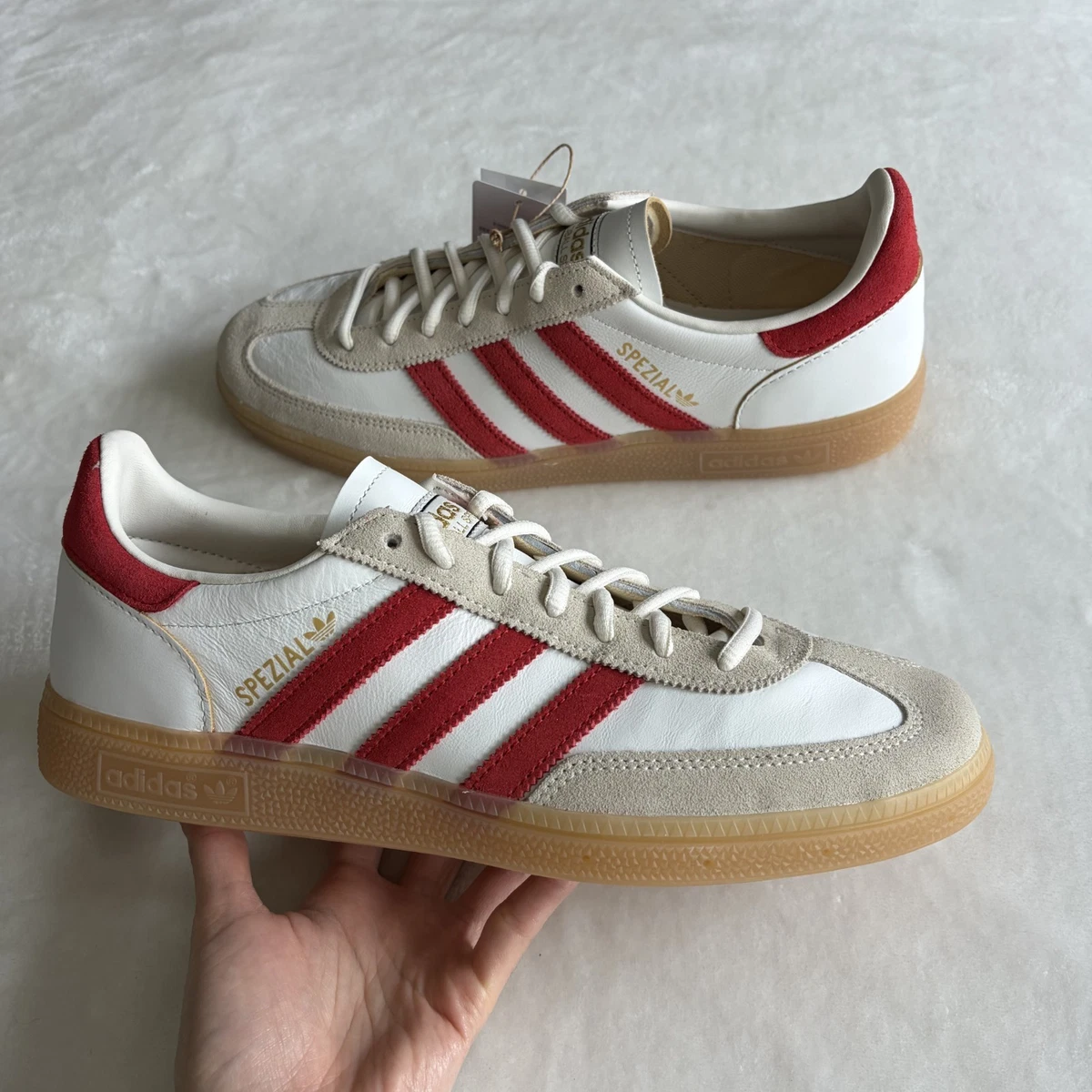 adidas Handball Spezial Core White Better Scarlet Gum for Sale