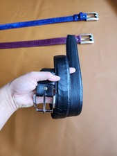 Men's belt, Genuine Ostrich Leg Leather Skin belt, Ostrich black belt, Handmade