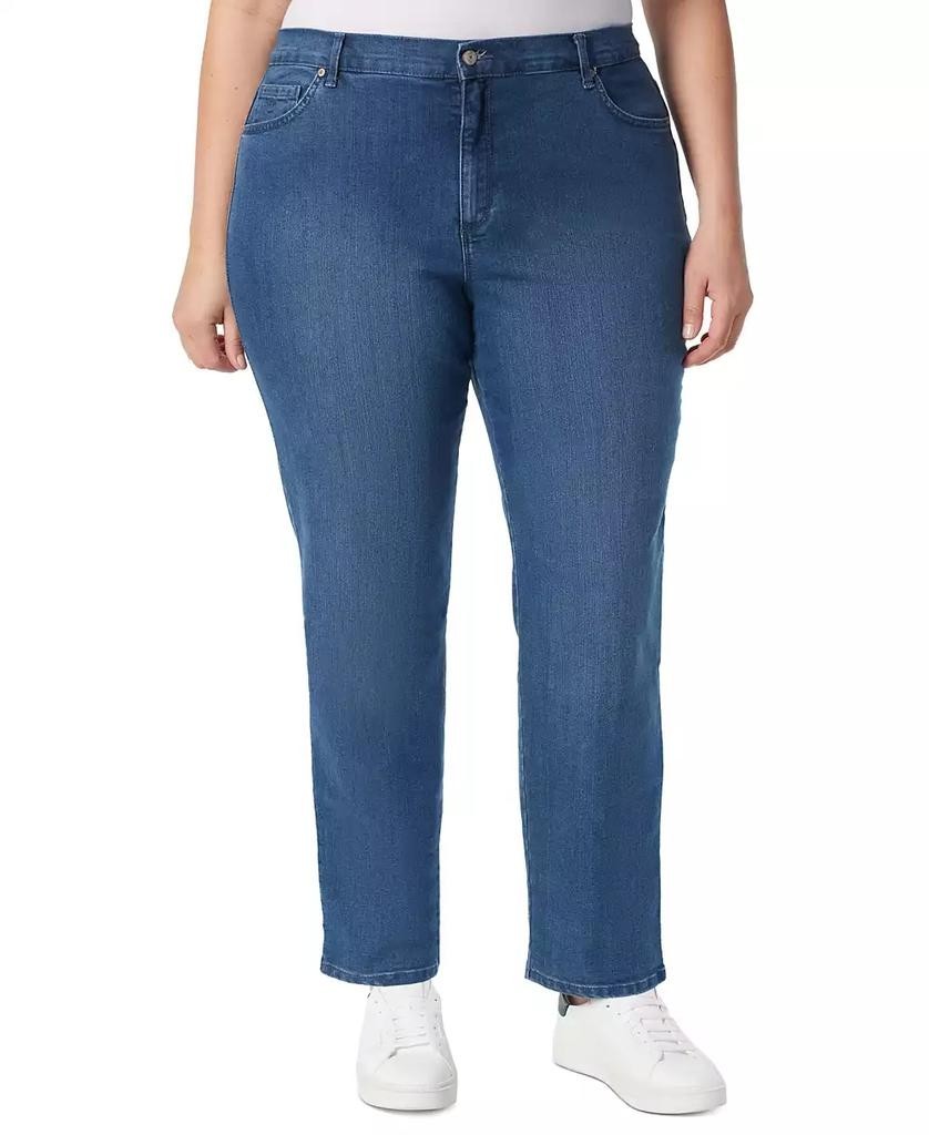 Gloria Vanderbilt Amanda Jean Blue High Rise Straight Leg De