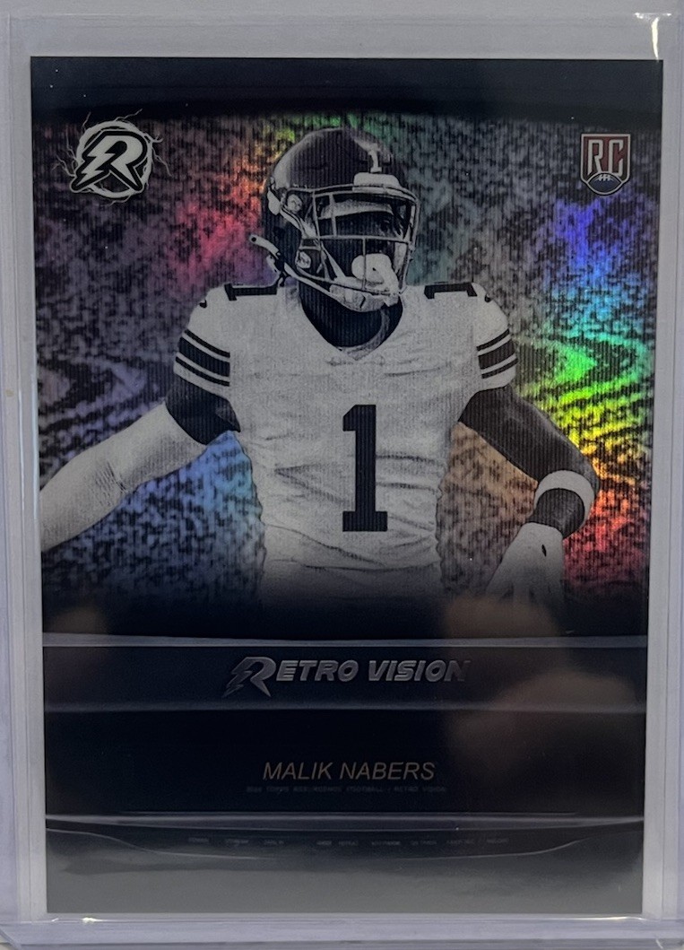 🔥 🏈 2024 Topps Resurgence Malik Nabers Retro Vision #RV-24 SP Giants 💥 🏈