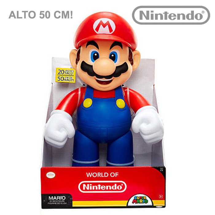 SUPER MARIO BROS PERSONAGGIO GIGANTE 50 CM ACTION FIGURE DA COLLEZZIONE NINTENDO