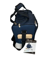 Picnic Time Malibu Insulated Picnic Cooler/Tote/Blanket *MISSING 1 CHEESE KNIFE