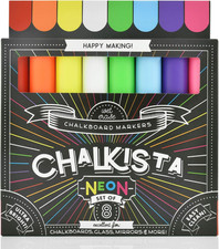 Liquid Chalk Markers for Chalkboard - Wet Erase Dustless Washable Paint Pens wit