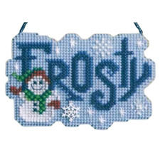 Frosty Beaded Cross Stitch Ornament Kit Mill Hill 2008 MH16830 Snowman Winter