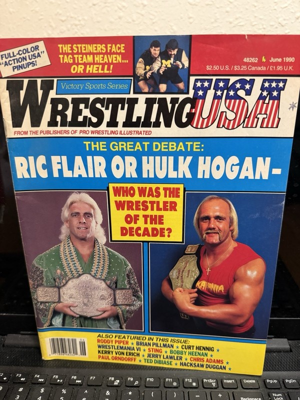 Wrestling USA June 1990 Magazine Ric Flair Hulk Hogan WWF WCW Pro PWI