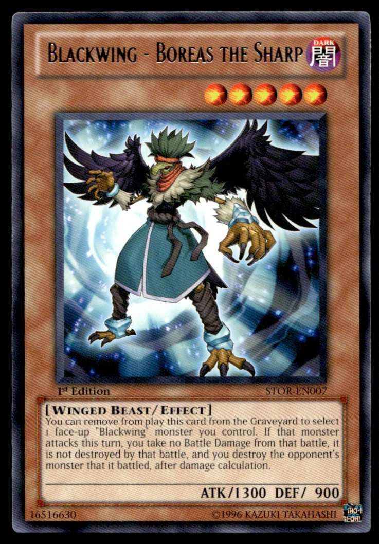 Blackwing - Boreas the Sharp - STOR-EN007 - 1st Edition - YuGiOh 
