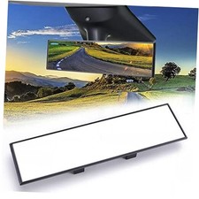 Universal Clip-On Rearview Mirrorx3" Flat Wide-Angle Interior 12" 1-pack
