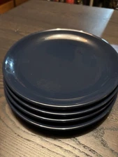 4 project 62 Stoneware Dinner Plates Cobalt Blue 7 3/4" Solid Color