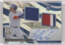 2022 Panini Chronicles Spectra Rookie Dual Jersey Greg Deichmann Auto 0wb1