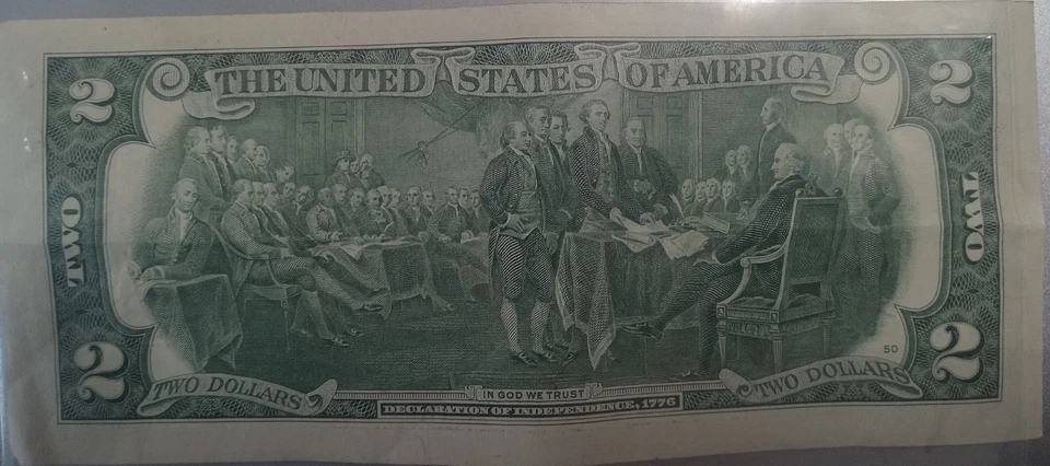 2013 Two Dollar Star Note FRB New York $2 Bill - Low Number - Image 2 of 2