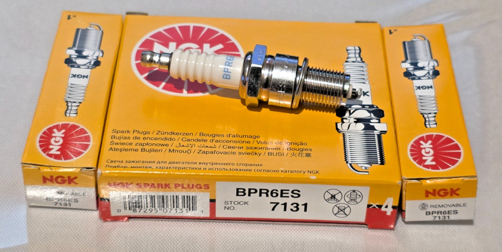 NGK BPR6ES 7131 Spark Plugs  6 Pack  Removable Terminal Nut  Genuine OE