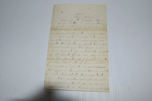 ORIGINAL HANDWRITTEN LETTER-MAY 6TH,1865-FROM SOLDIER-PARENTS CIVIL WAR(MCK18)