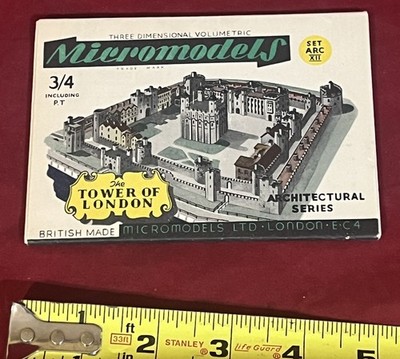 NOS 3D MICROMODELS SET #ARCXII '' THE TOWER OF LONDON ''   ARCHITECTUAL SERIES-NEW