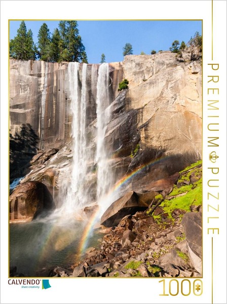 Calvendo Puzzle Vernal Falls - Yosemite | 1000 Pieces, Finished Size 25.2 × 18.9-image