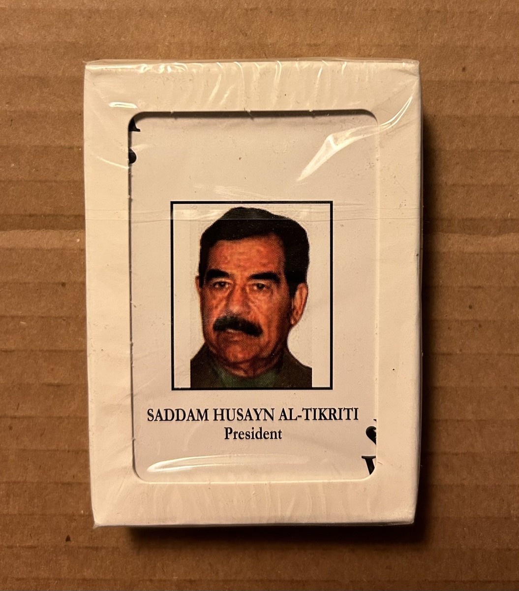 Iraqi Most Wanted Playing Cards Saddam Hussein Deck NEW IN