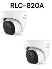 Lot of 2 Reolink RLC-820A 8MP Ultra HD PoE Secuirty Camera Smart Person/