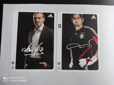 REPREZENTACJA NIEMIECKIEJ PIŁKI NOŻNEJ : 2 karty z autografem z podpisem..DFB 2