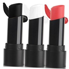 3PCS Black White and Red Face Body Paint Stick,Waterproof 3pcs black white red