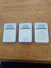 2006 P/W American Silver Eagle, 3 Coin 20th Anniv. Set, NGC MS69, PF69, RevPf69