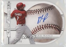 2015 National Treasures Baseball Signature Die-Cuts 76/99 Maikel Franco Auto 4h4