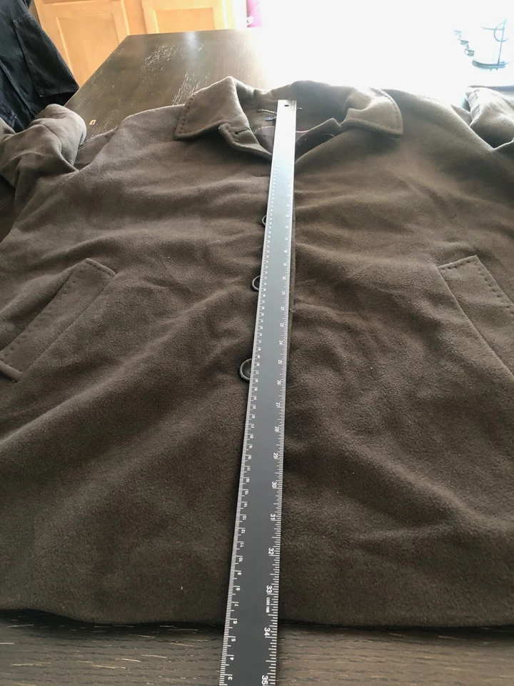 Land's End Chaquetón Mujer Talla 22W Marrón Pecho Único 68% Lana Foto 4 de 4