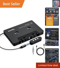 Car Audio Cassette to Aux Adapter, 5.1 Bluetooth Receiver Kit for Cassette to...