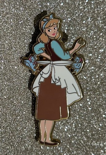 Cinderella In Rags With Blue Birds Tying Apron Stellar Badger LE Pin
