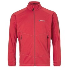 Image of Berghaus Mens Pravitale Mountain Outdoor Fleece Jacket Red Large RRP £100