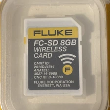 Fluke Wireless SD Card 8GB FC-SD-8GB Fluke Networks *Discontinued Hard To Find