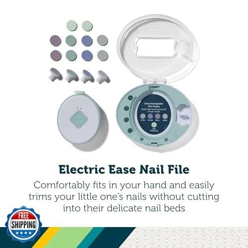 Safet 1st Baby’s 1st Spa Day Kit, Electric Ease Nail File, Soft Bath Mitt, To - Image 3 of 4