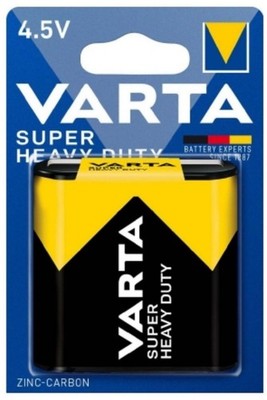 1x Varta Superlife 4.5V Zinc Carbon Flat Battery 3R12 Super Heavy Duty Bulk