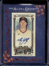 Mike Yastrzemski 2025 Topps Allen & Ginter #MA-MY Mini Framed Auto Blue /99