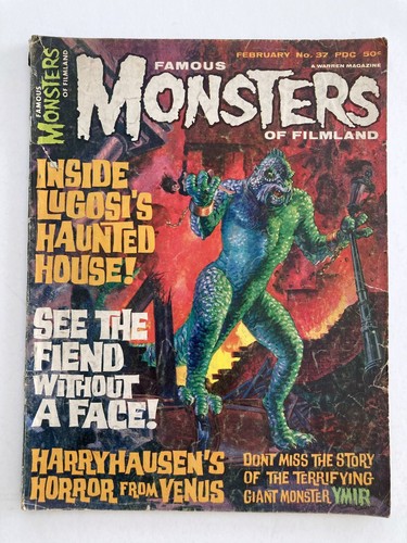 Lot of 5 FAMOUS MONSTERS OF FILMLAND no. 30 31 37 40 1966 yearbook ~ heavy wear - Picture 11 of 12