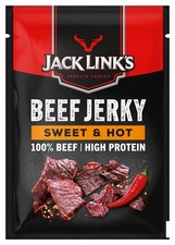 Beef Jerky, Sweet & Hot Flavour, Multipack of 12 x 25g Bags, High