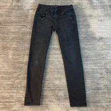 Vigoss Jeans Size W25 L28 Womens The Chelsea Skinny Stretch Dark Wash Low Rise