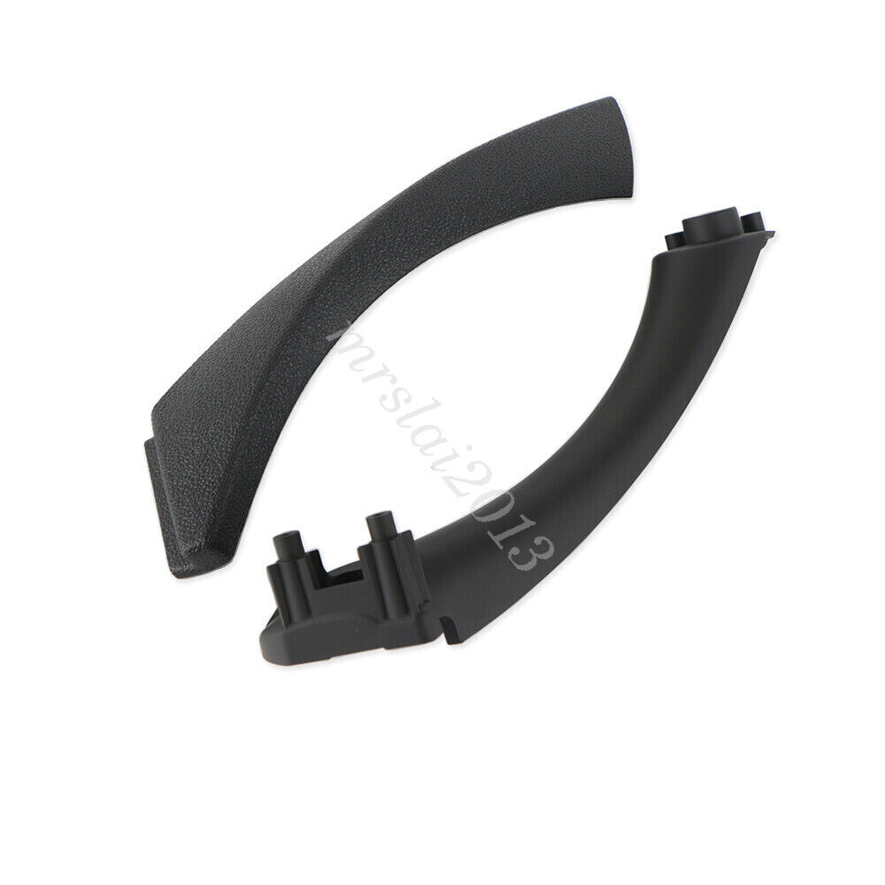 BMW E90 328i Right Side Door Handle Pull Trim Cover – Inner+Outer, Black, ABS (Front/Rear)
