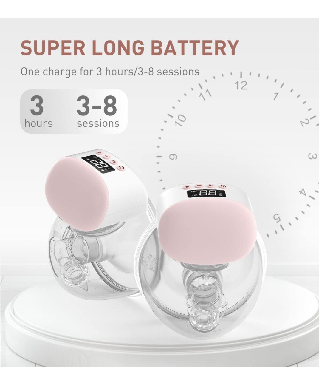 IKARE Wearable Double Breast Pump, Hands Free Portable Electric