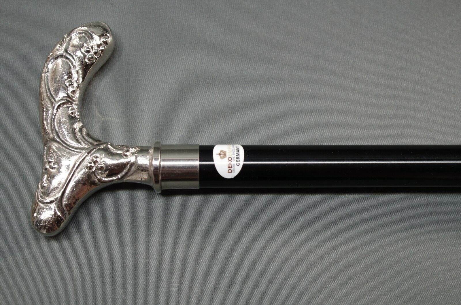 Antique Solid Brass chrome carved Handle Vintage … - image 18