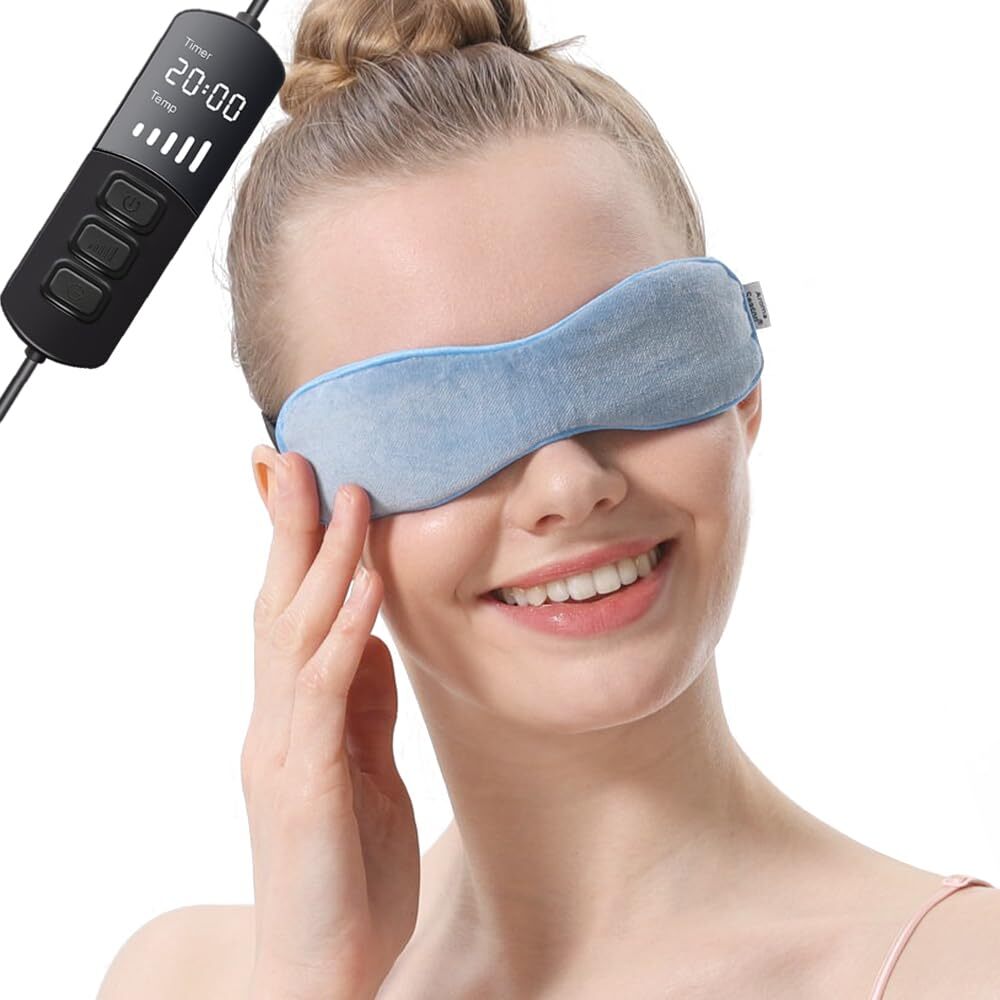Aroma Season Flaxseed Heated Eye Mask for Dry Eyes Relief and Warm Compress Therapy-image