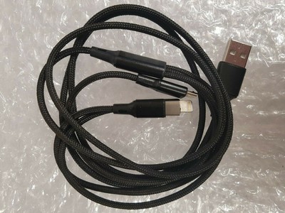 Multi USB Charger Cable QGha...Plus Nexus 6P and more black neu QGhappy