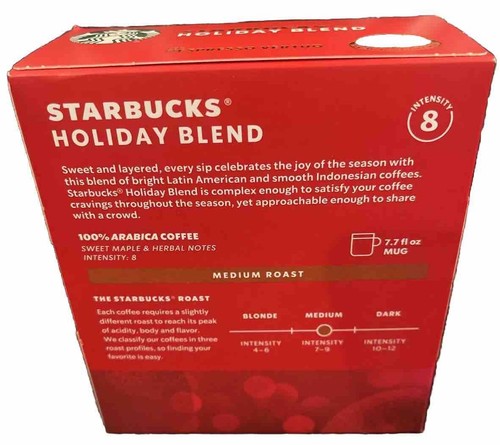 STARBUCKS HOLIDAY BLEND NESPRESSO VERTUO Coffee Capsules Limited Edition NEW - Picture 7 of 7