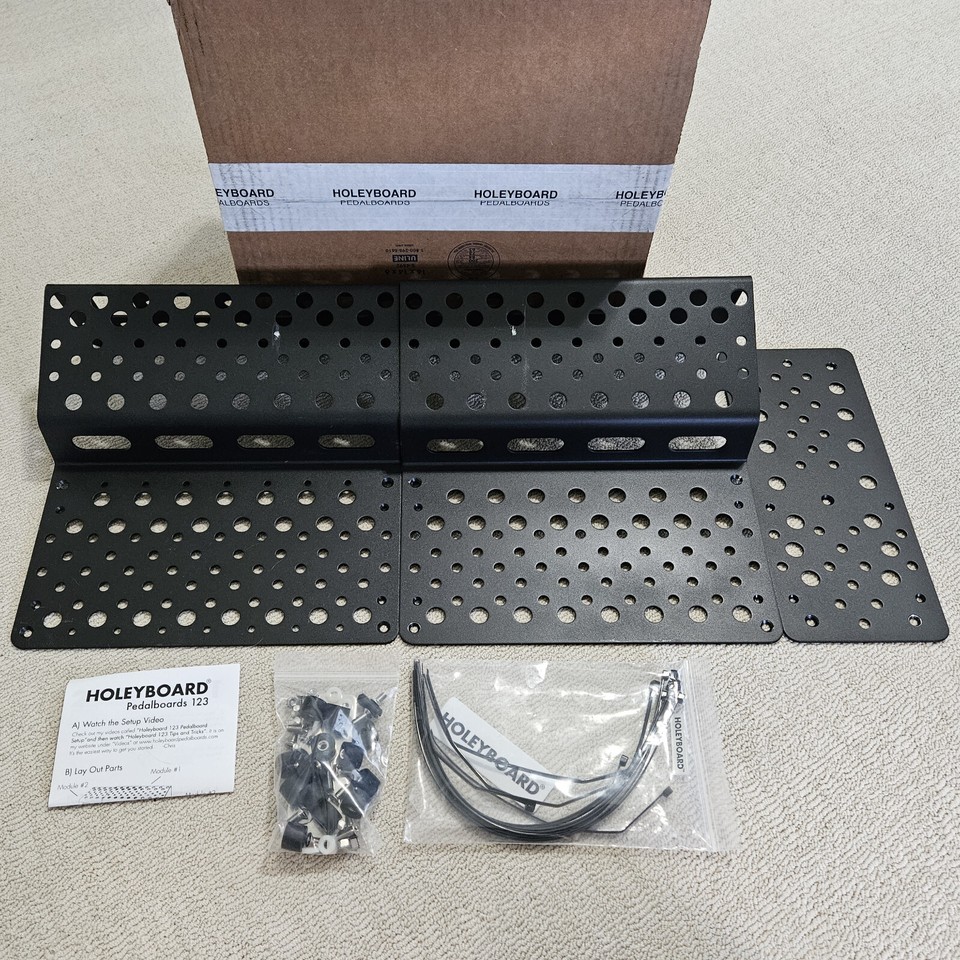 Holeyboard Pedalboards 123 Complete Modular Pedalboard Black eBay