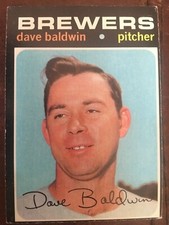 1971 Topps #48 Brewers Dave Baldwin Baseball Card