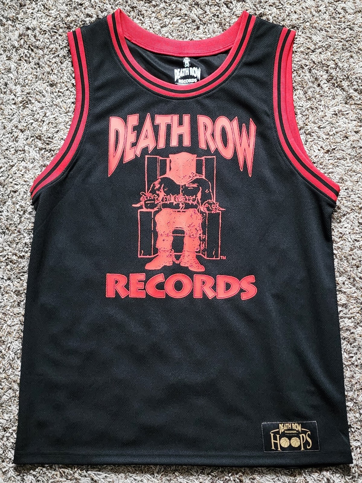 FILA Maglia da basket Death Row Records ufficiale cerchi grande