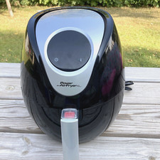 Power Air Fryer XL 3.4 QT Black Turbo Cyclonic Airfryer Rapid Air Technology EUC