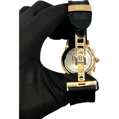 CERRUTI 1881 - ROSE GOLD - WATER RESISTANT 5 ATM - BLACK DIAL