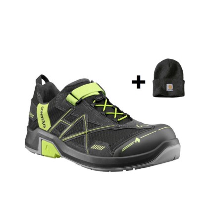 HAIX Sicherheitsschuhe S1 CONNEXIS SAFETY T Low grey-citrus Arbeitsschuhe ESD