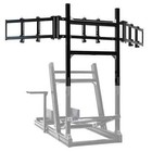 Hottoby Supporto triplo monitor profilo alluminio abitacolo adatto per Logitech