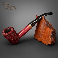 Mr. Brog HAND MADE WOODEN TOBACCO SMOKING PIPE 366 Gypsy Tomahawk  Red +  BOX